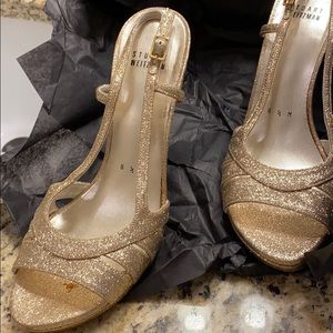 Beautiful gold glittered heals